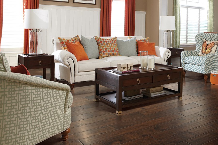 Wood floor installation in Lake City, MN from Malmquist Home Furnishings